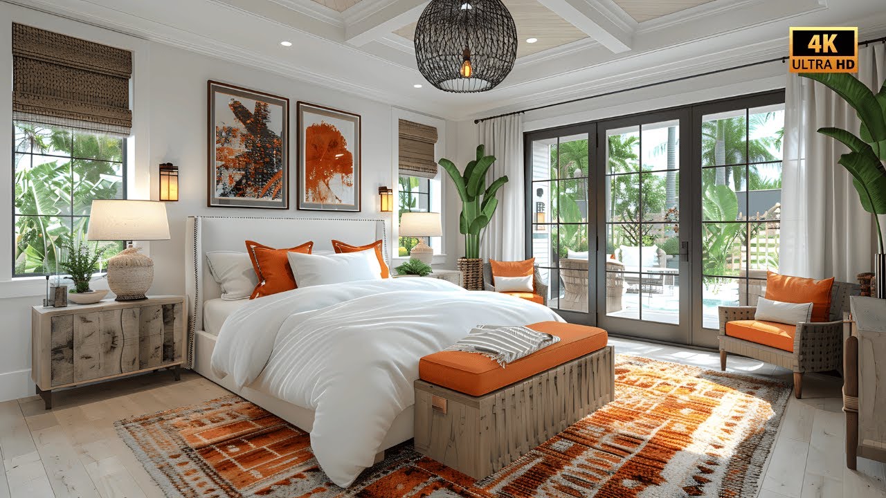 60 идей декора спальни в тропическом стиле | Дизайн интерьера в природе!