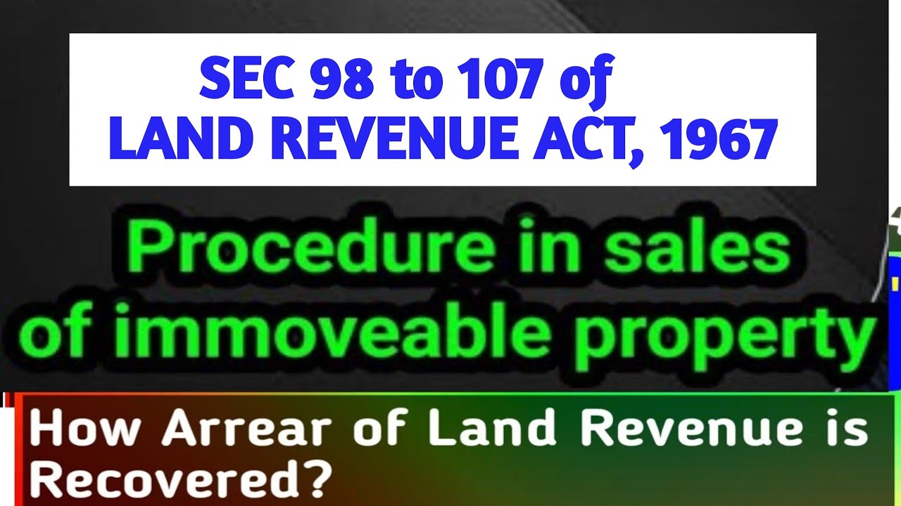 SEC 98-107 of LAND REVENUE ACT 1967 I Deposit of Sale I Consequences of Failure to Deposit I Re-Sale