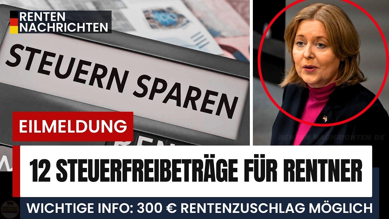 🚨 Achtung Senioren! 12 Steuerfreibeträge 2026 – erfahren Sie, wie viel Geld Sie sparen können!