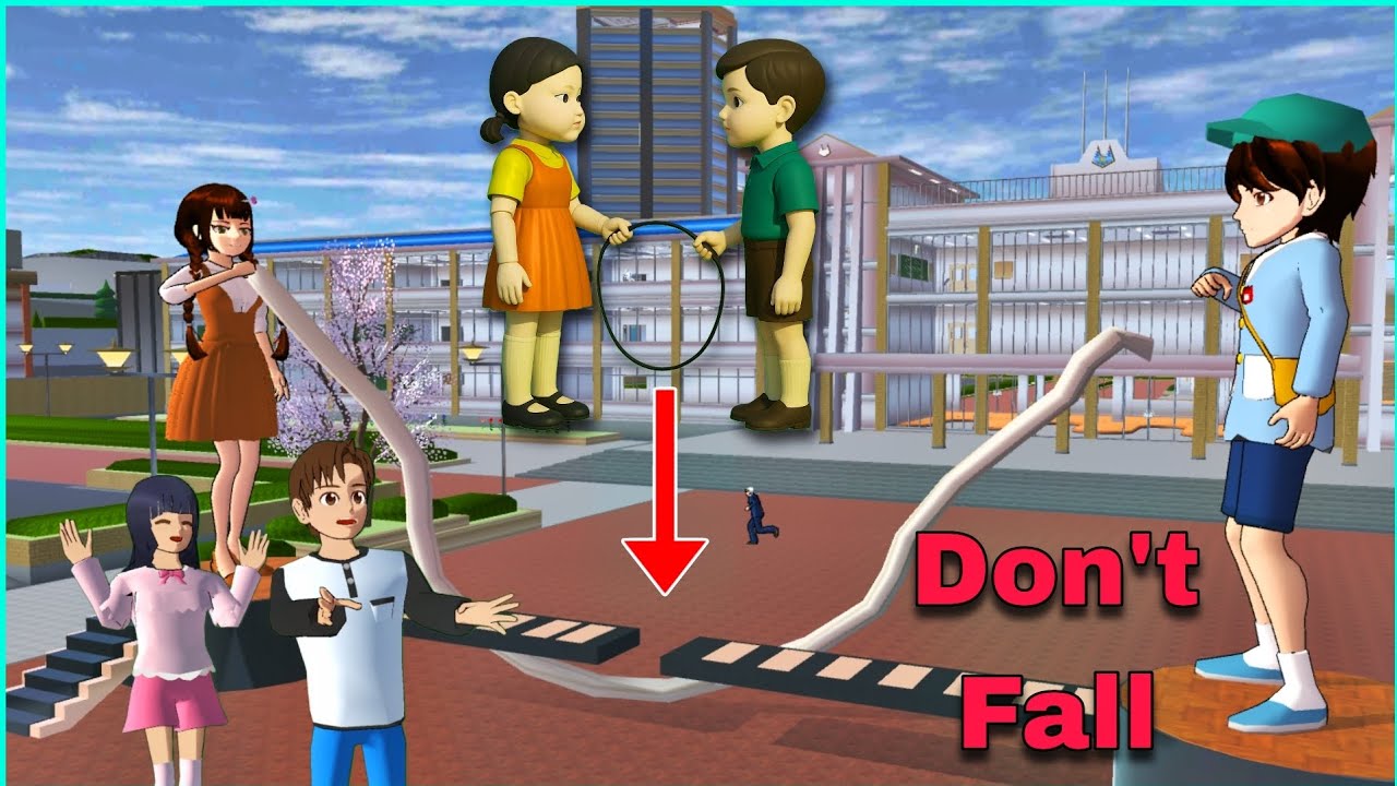 We're Playing Squid Game 3 Jump Rope Game in Sakura School Simulator