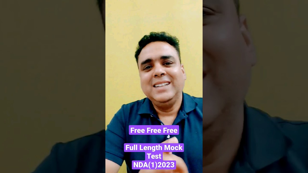 Free Mock Test NDA(1)2023 by Anish Sir #anishnda #defence_sarathi