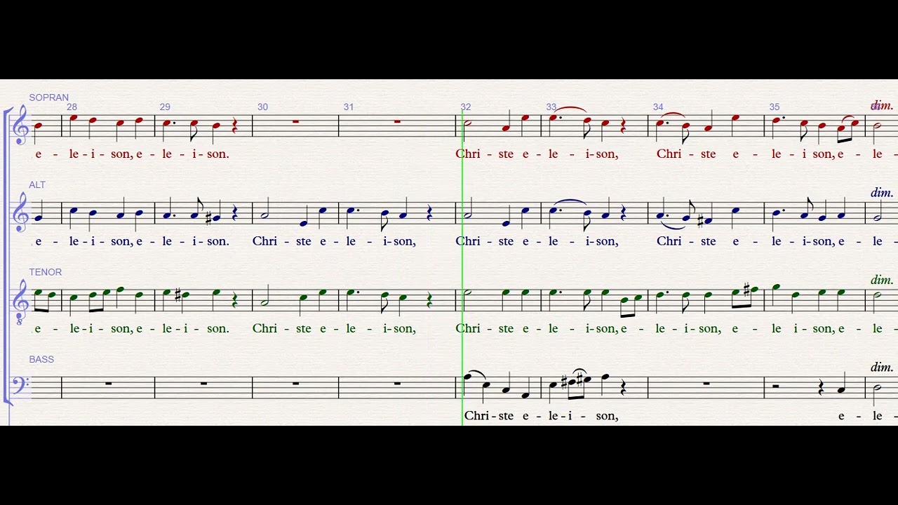 Messe breve NO 7 in C  Kyrie  Bass