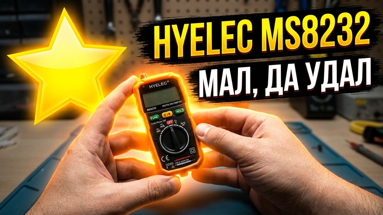 🛠 МАЛ, ДА УДАЛ. ЦИФРОВОЙ МУЛЬТИМЕТР HYELEC MS8232 ИЗ КИТАЯ
