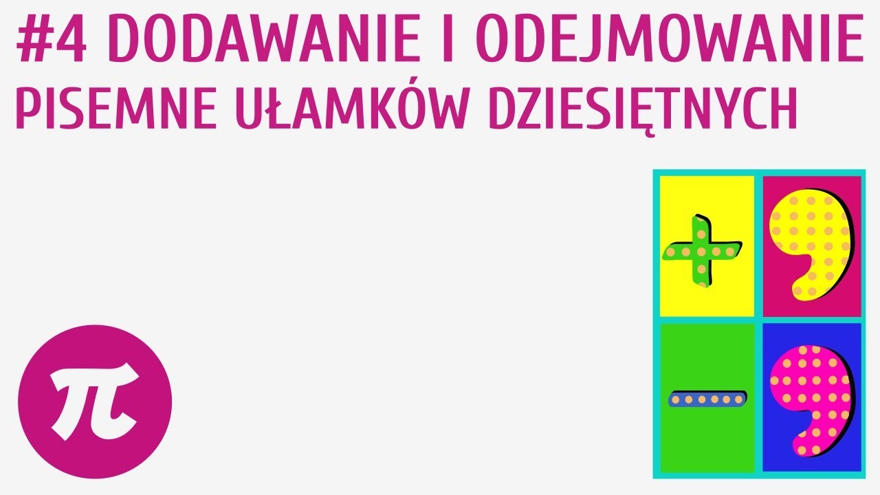 Dodawanie i odejmowanie pisemne ułamków dziesiętnych #4 [ Działania na liczbach dziesiętnych ]