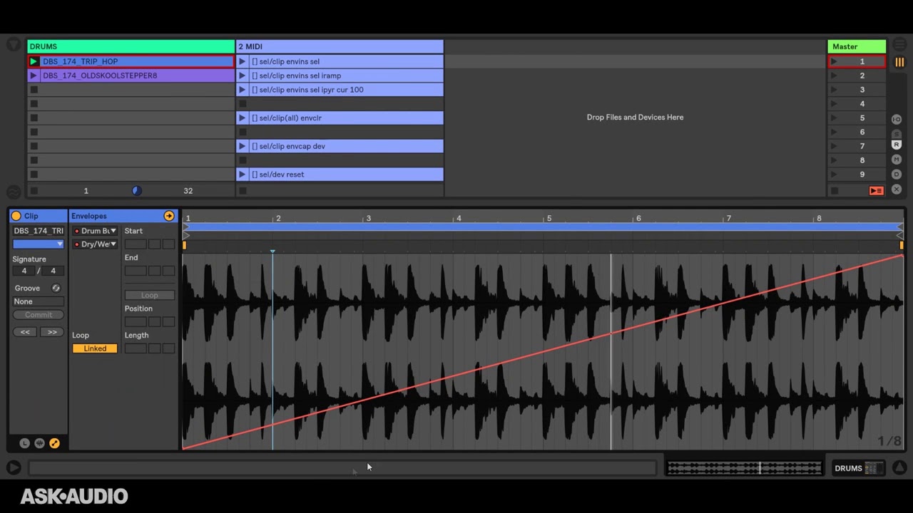 Learn how to use ClyphX Pro: Controlling Ableton Live With ClyphX  - 2. Scenario 1: Drifferent Effec