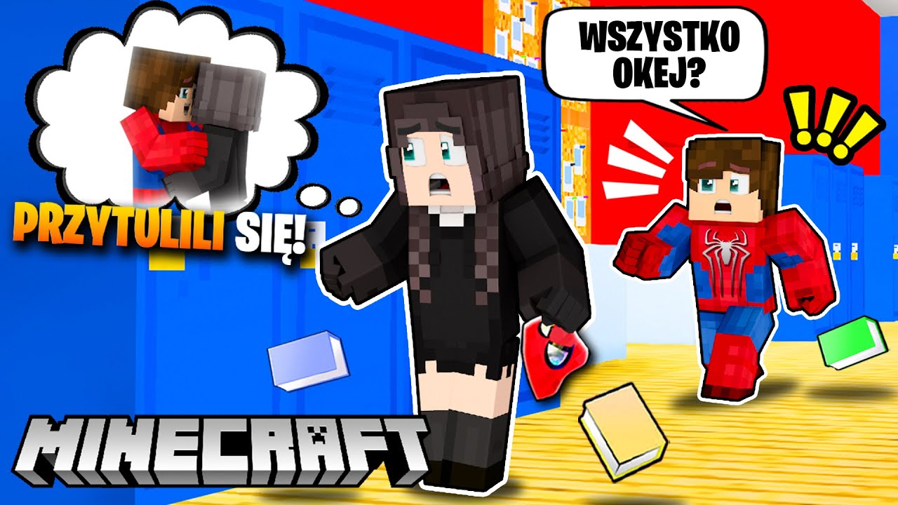 😍😱 WEDNESDAY dostała WIZJĘ, w której... PRZYTULIŁA LUFERKA w Minecraft?! (SPIDERMAN to jej CHŁOPAK?)