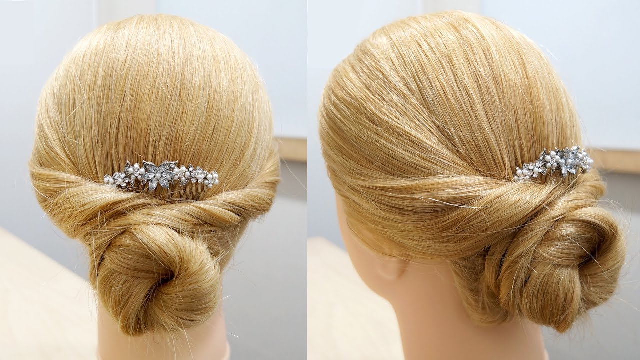 어깨길이 미디움기장 업스타일로 묶기/ updo hairstyle for medium hair