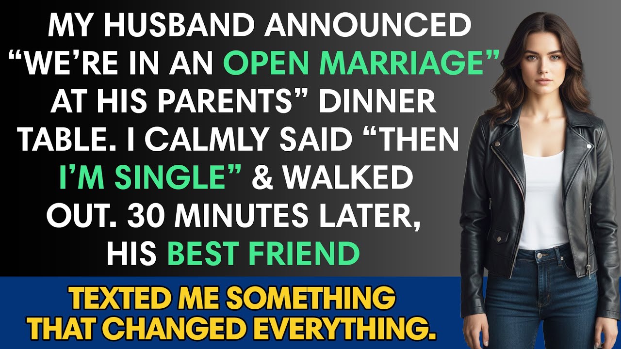 My Husband Announced “We’re In An Open Marriage” At His Parents” Dinner Table. I Calmly Said...