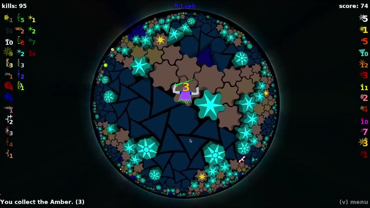 HyperRogue - Chaos mode 588 (WR as of 2021-11-29)