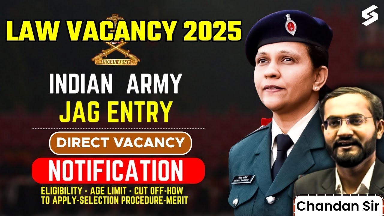 JAG 2026 | Law Vacancy Fresher | Judge Advocate General Vacancies Out | Indian Army | Chandan Singh
