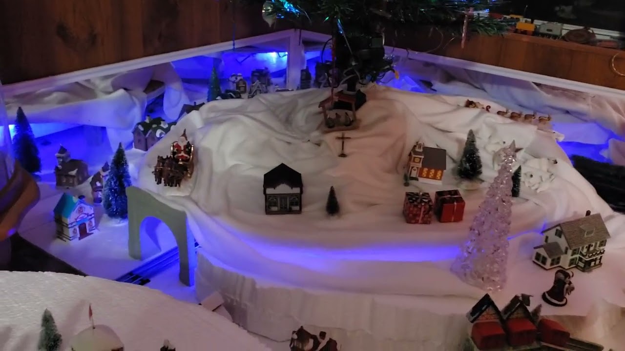 Christmas 2025 Train Layout - Living Room
