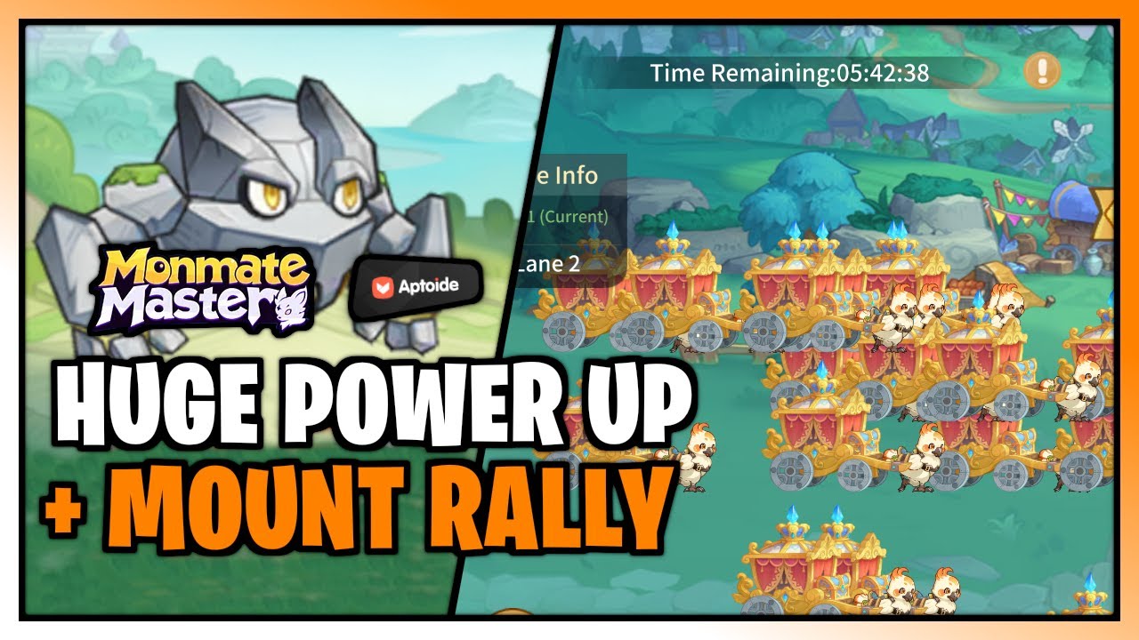 WTF with my POWER - MOUNT RALLY in Monmate Master Idle Adventure