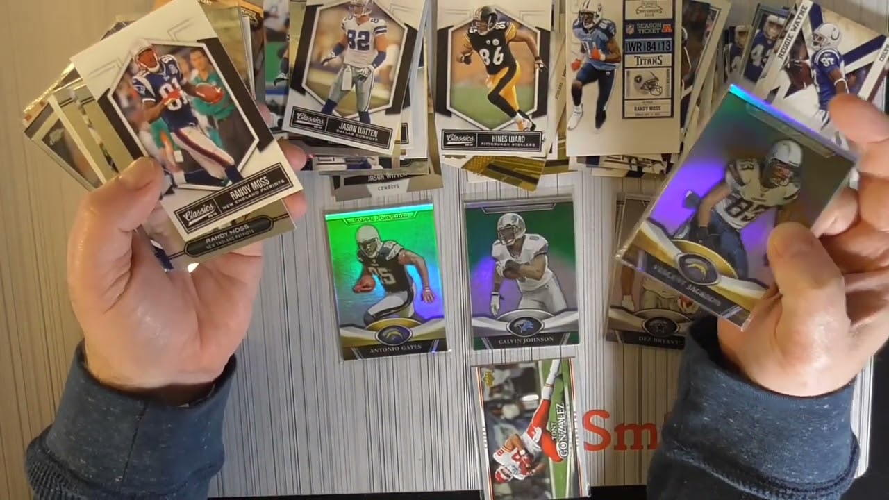 Organizing Football Cards By Player / Brady Rodgers Witten & more