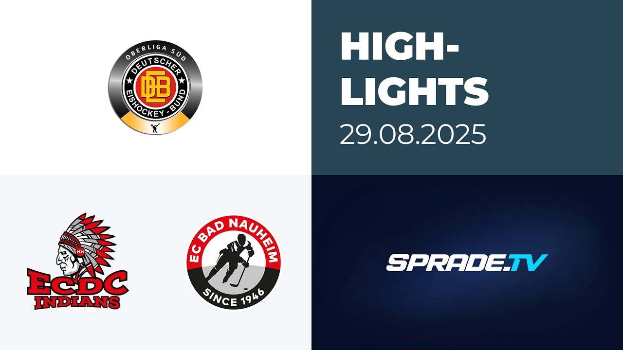 29.08.2025 - Highlights - ECDC Memmingen Indians vs. EC Bad Nauheim