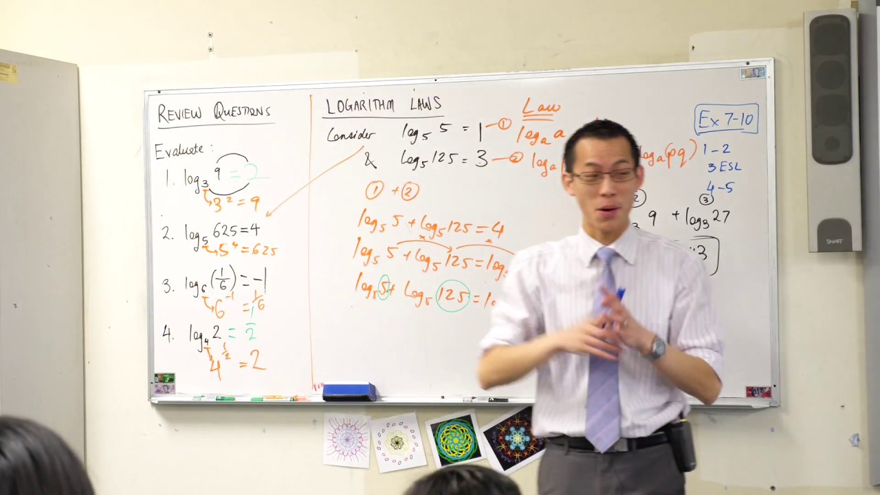 Logarithm Laws (1 of 3: Adding logarithms)