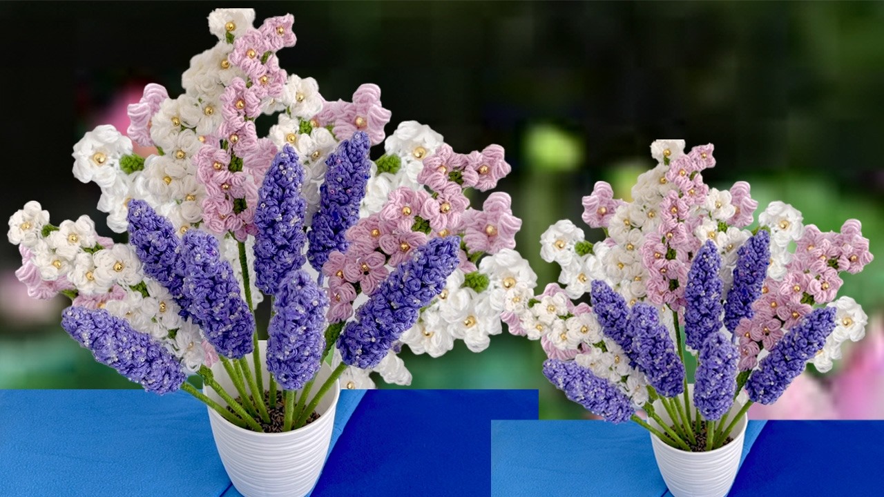 Como hacer Las Flores mas Lindas  Lavanda con Perfume Tutorial Fácil Crochet Principiantes