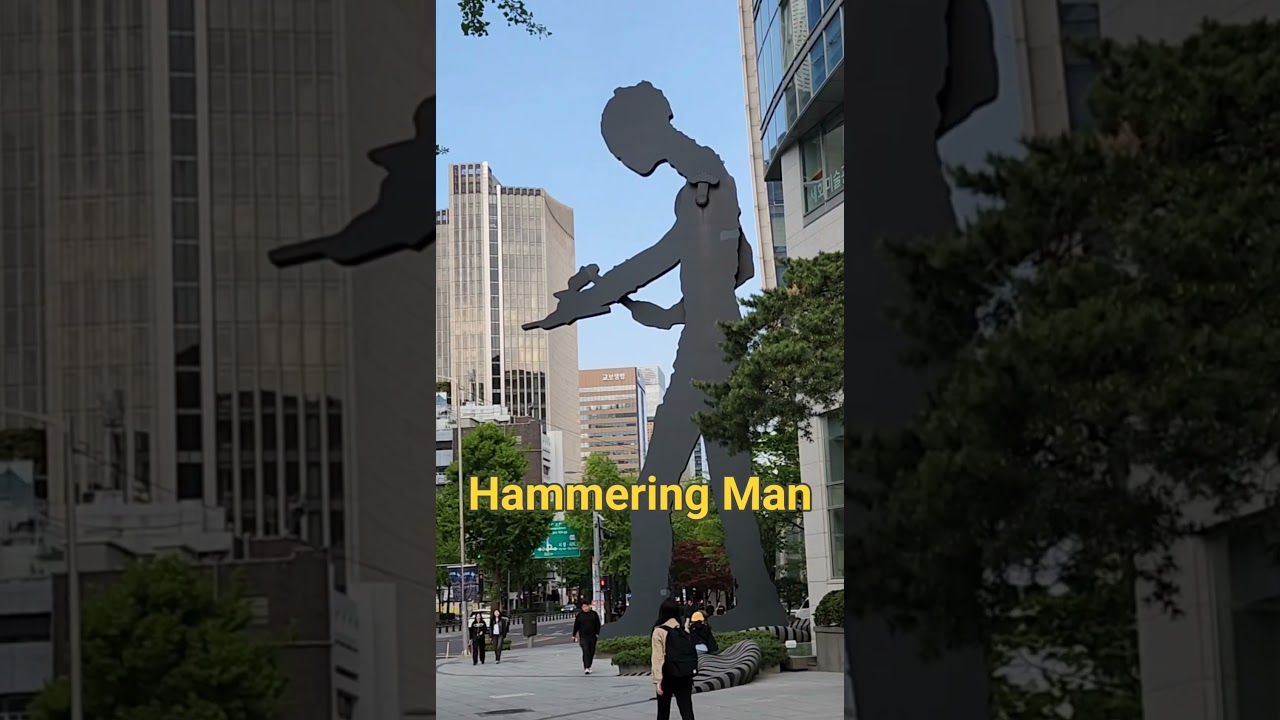 광화문에서 20년동안 망치질 하는 남자