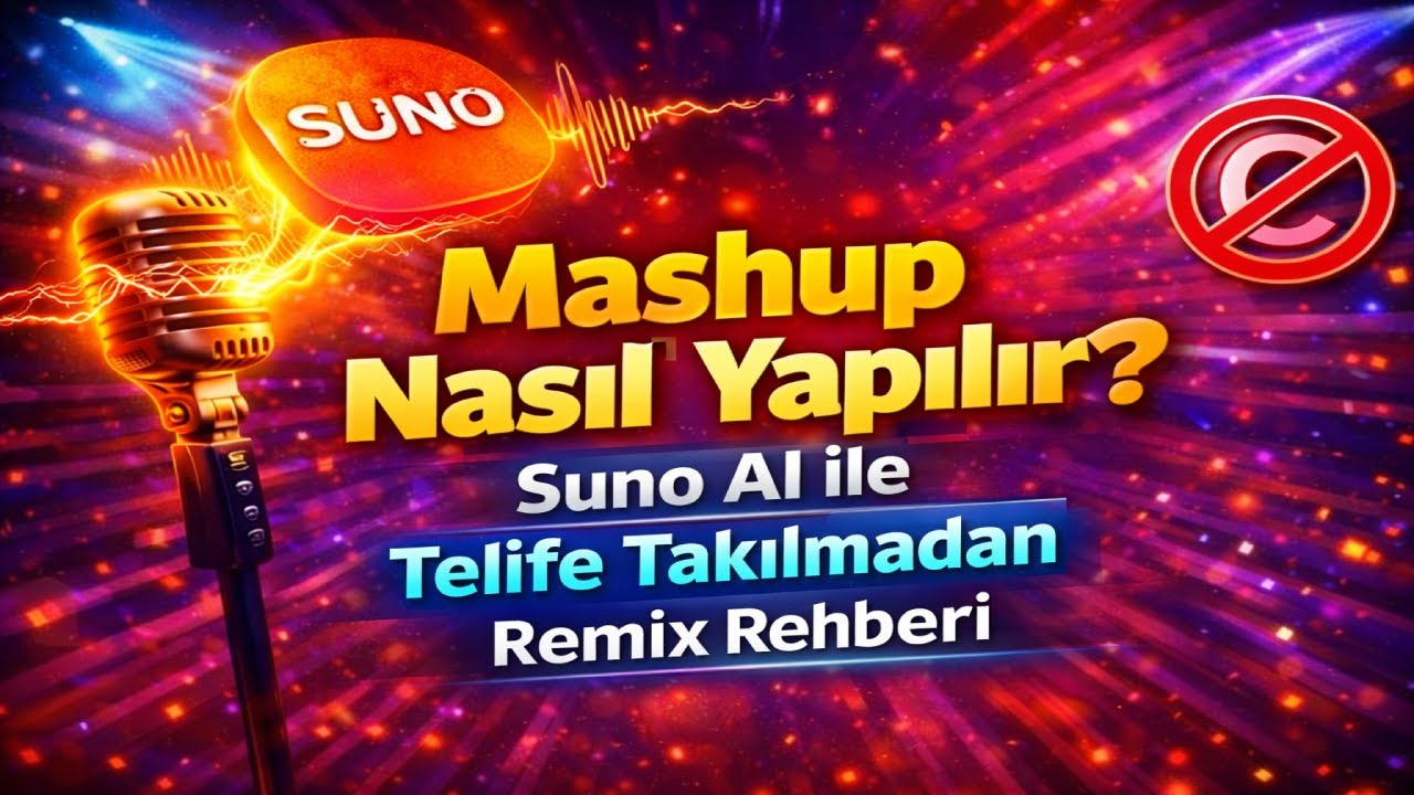 Suno AI Mashup Nasıl Yapılır? | 2 Şarkıyı Mixle (Detaylı Rehber)