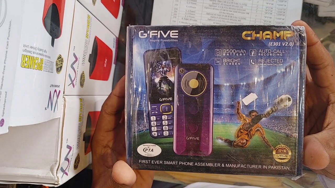 GFive Champ 2023 Mobile 3000mAh battery 🔋 Respect  Unboxing & Review 2023 Pakistan