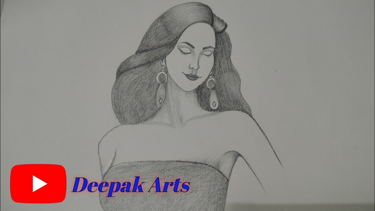 How to draw a sexy girl easily with a pencil