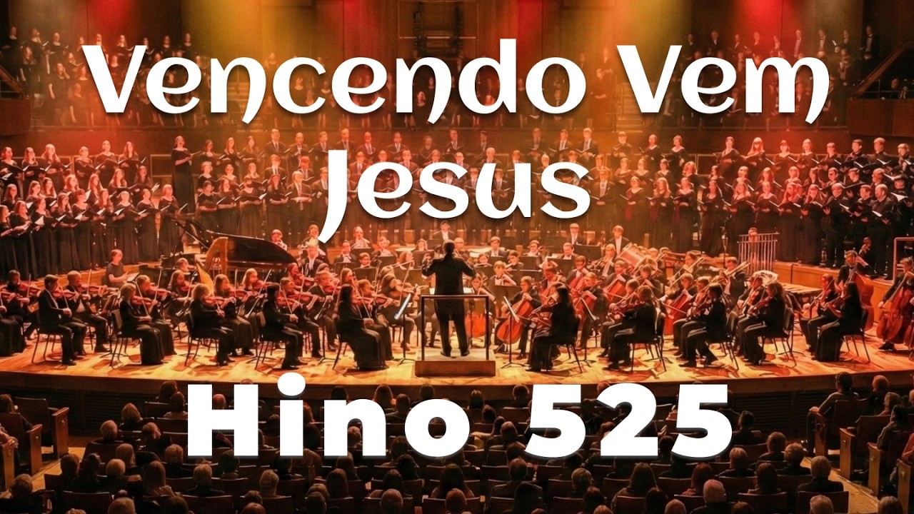 Hino 525 - Vencendo Vem Jesus | Coral e Orquestra | Harpa Cristã