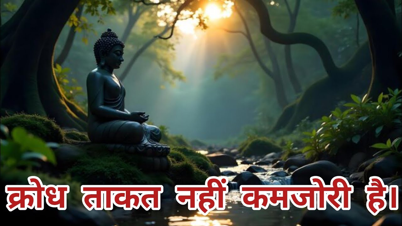 क्रोध ताकत नहीं कमजोरी होती है। Gautama Buddha की अनमोल शिक्षा,Anger is not strength but weakness.
