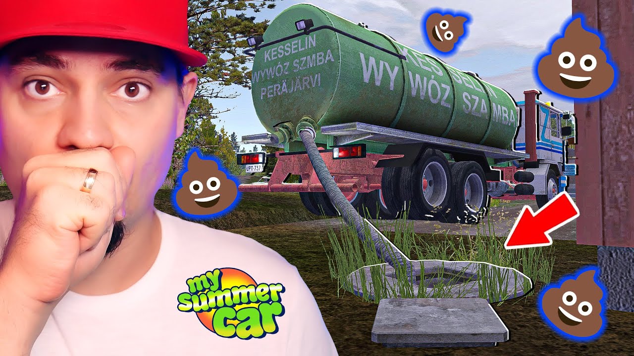 🚘 WLECIAŁEM DO SZAMBA… 💩💩💩 w *MY SUMMER CAR*! | My Summer Car #80