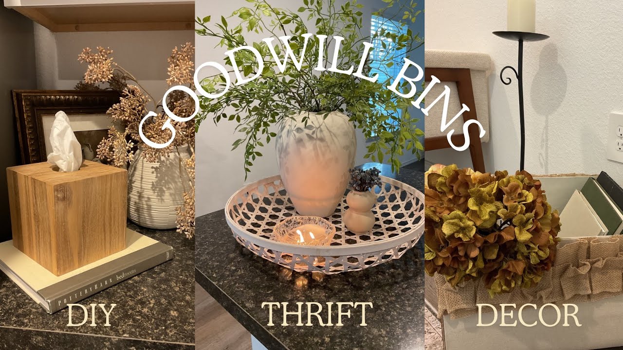 GOODWILL BINS HAUL|| HOME STYLING|| ANTIQUE FIND||EASY DIY