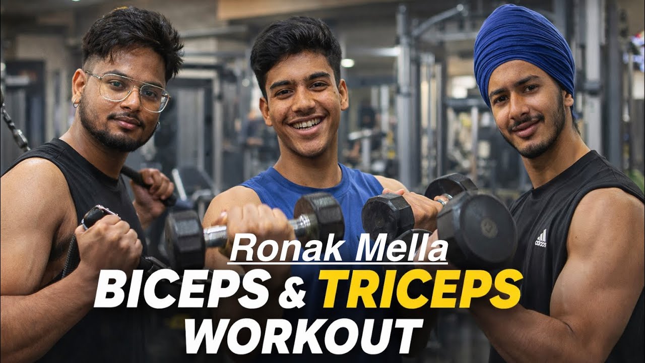 BICEPS AND TRICEPS || GYM WORKOUT || #trending #youtube #vlog #viral #trend #funny #creator 