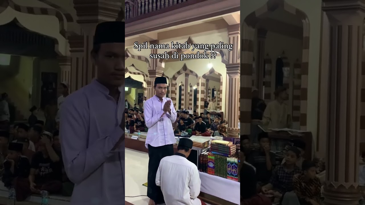 Spil nama kitab yang paling susah di pondok ❓ #santrimengaji #santri #santriwati