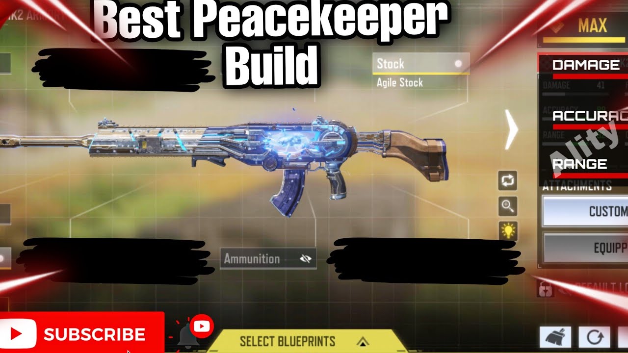 Best Peacekeeper Gunsmith Loadout in Codm OVERPOWERED !!!