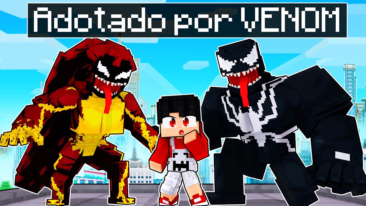 P3DRU foi ADOTADO pela FAMÍLIA VENOM no Minecraft