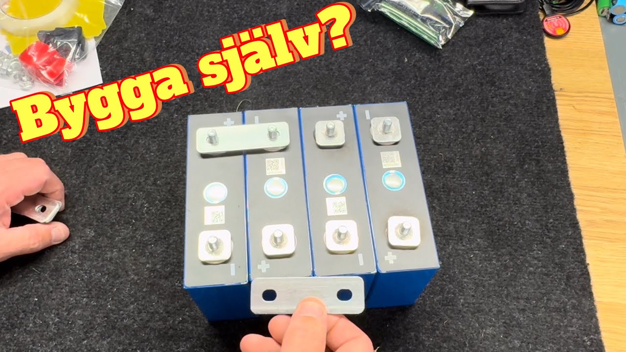 Köpte mina första lösa LiFePo4 celler för att prova bygga ett batteri från start.