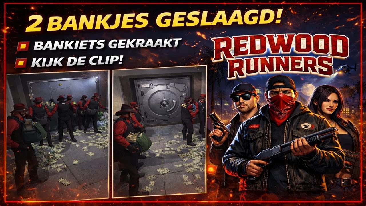 👉 Redwood Runners | 2 Bankjes Geslaagd – WPD Wapendeal Missies 💰