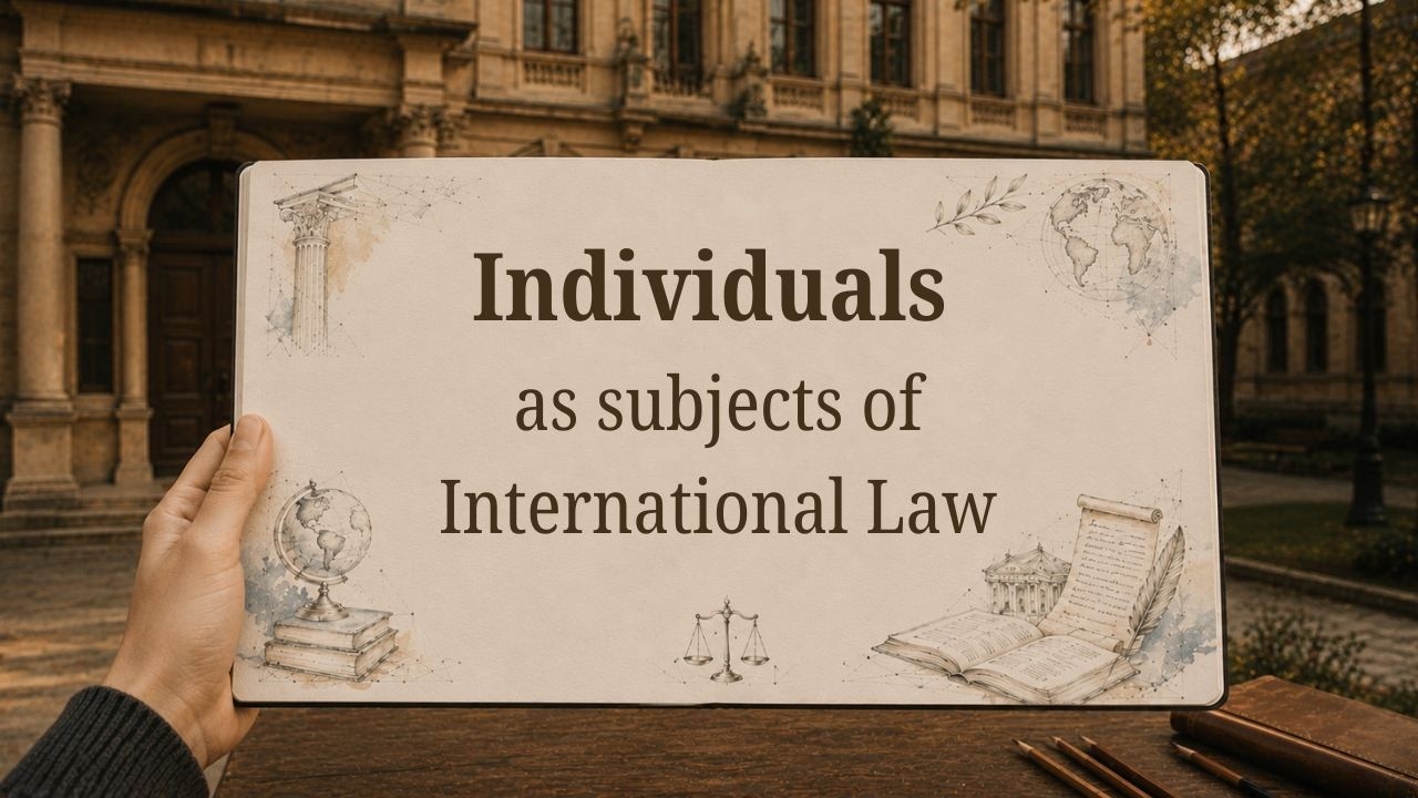 Individuals as Subjects of International Law | IntlLaw Academy 's lectures with Professor Dina
