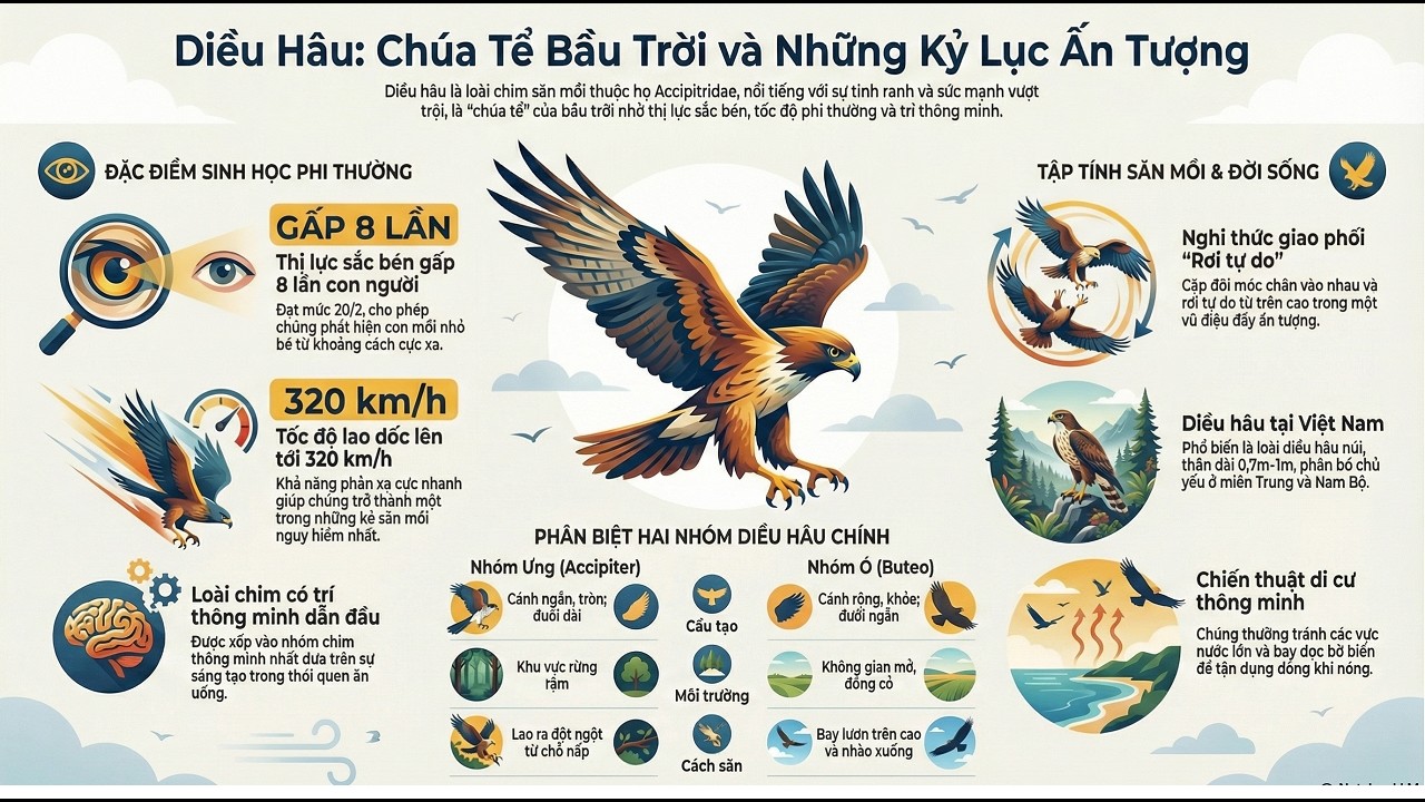 Diều Hâu: Chim Săn Mồi Siêu Hạng Và Những Sự Thật Thú Vị