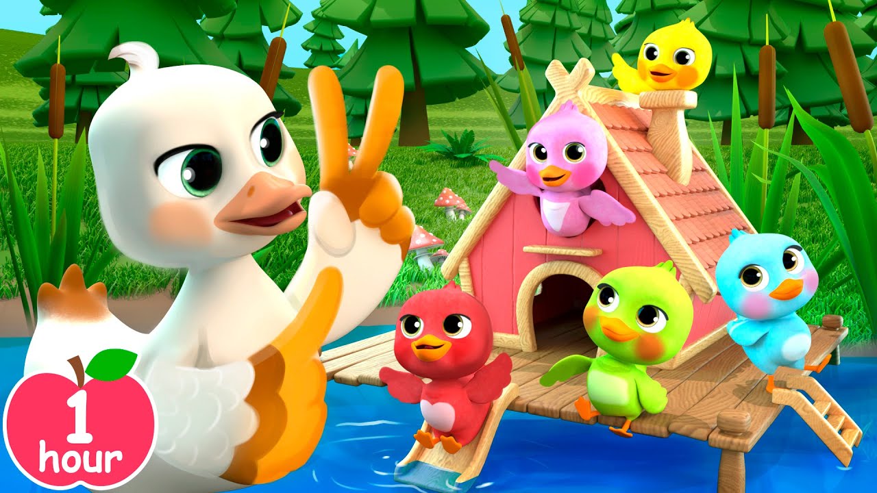 Five Little Ducklings | Newborn Baby Songs & Nursery Rhymes
