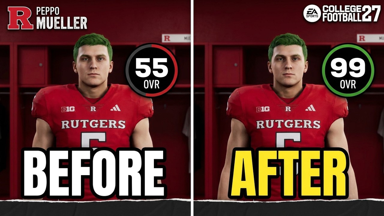 College Football 27: Как повысить рейтинг игрока в режиме Road to Glory &mdash; Гайд! PS5, Xbox и ПК