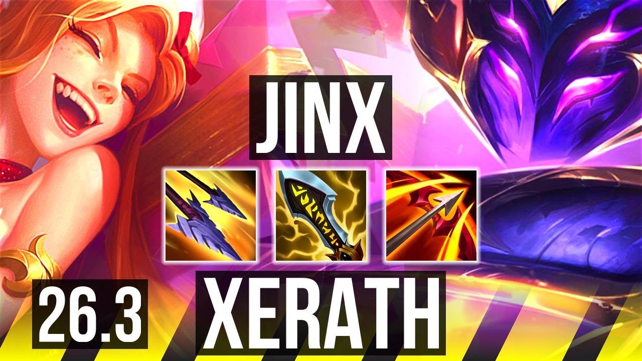 JINX & Alistar vs XERATH & Nami (ADC) | EUNE Master | 26.3