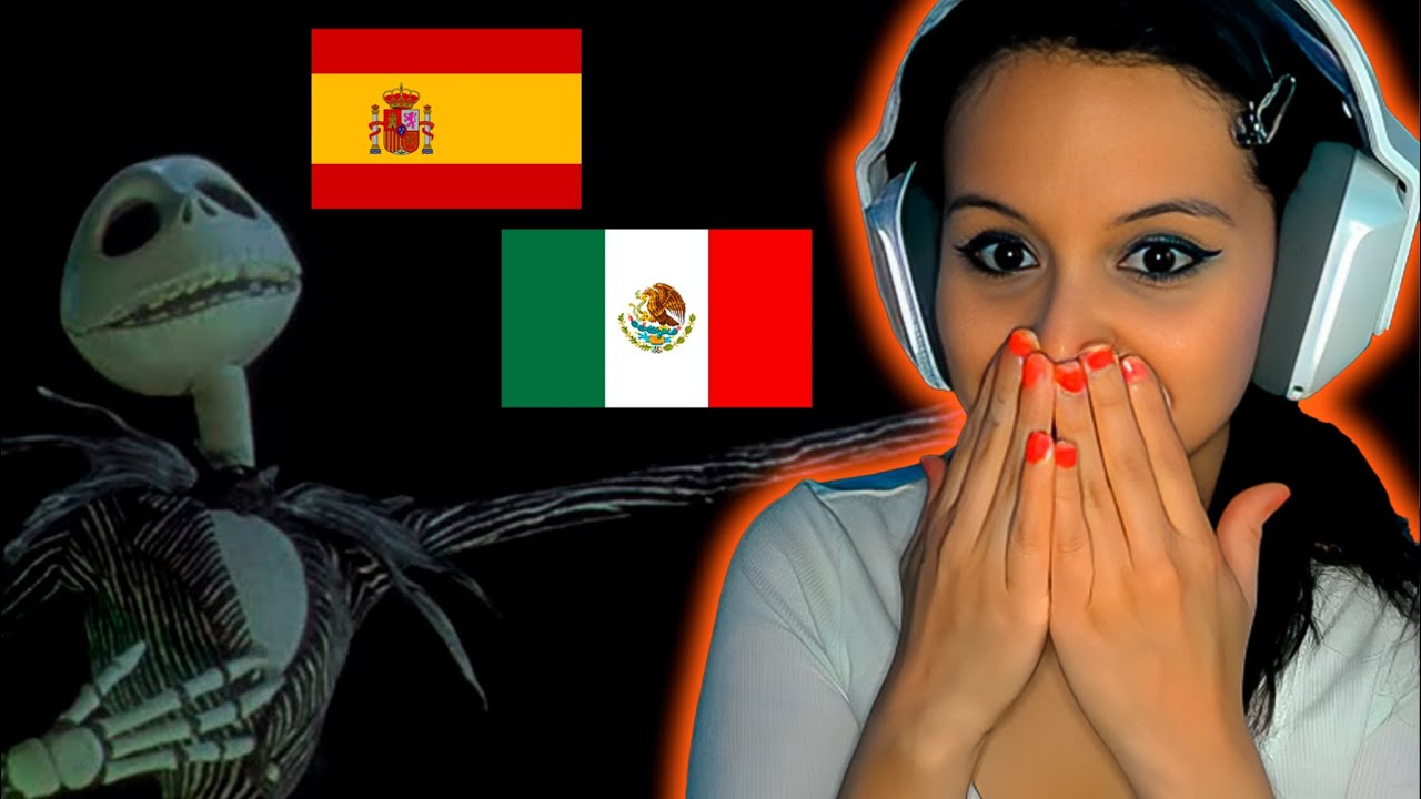 ESPAÑOLA REACCIONA a El extraño mundo de jack 🎃ESTO ES HALLOWEEN🎃 Latino vs castellano