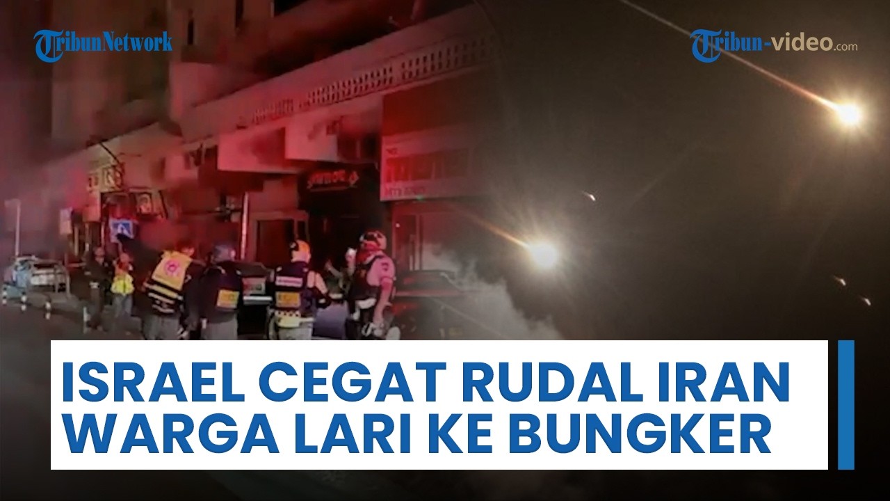 Israel Cegat Rudal Iran di Tel Aviv, Warga Berlari ke Bungker Saat Konflik Timur Tengah Memanas