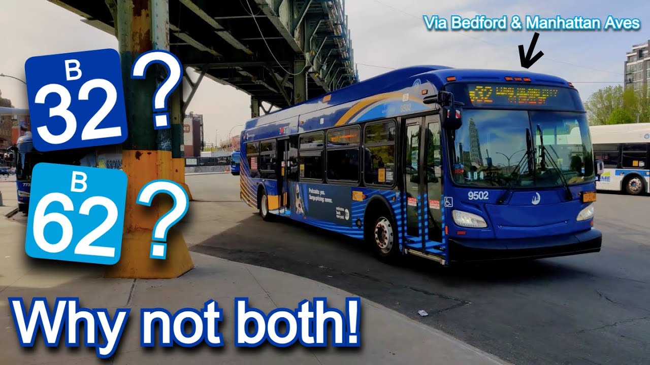 NYCT B32 Bus Ride (via B62 Route): 2018 New Flyer XDE40 9502 from Williamsburg to Long Island City