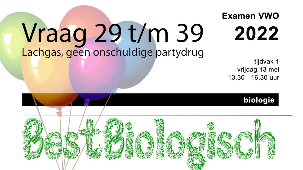Biologie Examen VWO 2022 eerste tijdvak vraag 29 t/m 39