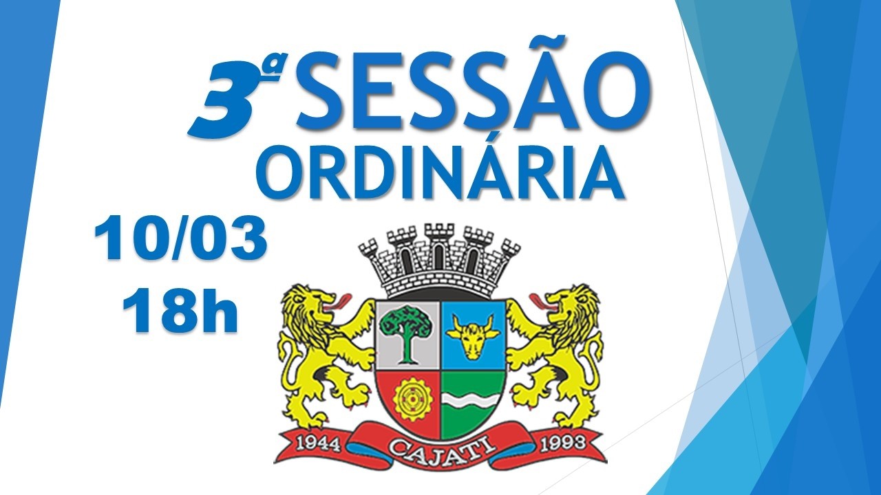 3ª Sessão Ordinária 2026