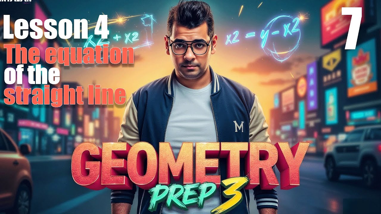 Math | Geometry | Prep 3 | Lesson 4 | The equation of the straight lineأسهل شرح لأهم درس