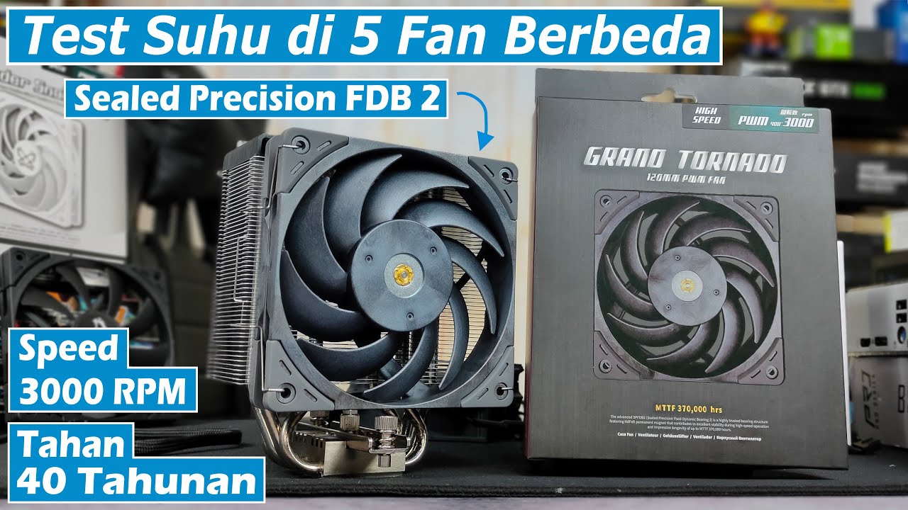 Review Fan SCYTHE GRAND TORNADO 120 Speed Kencang 3000RPM & Tahan Lama Gimana Performanya?