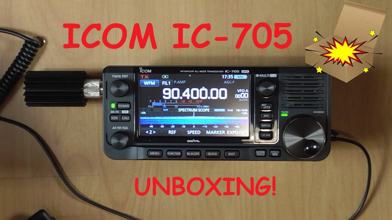ICOM IC-705 (EU) - unboxing, pierwsze wrażenia