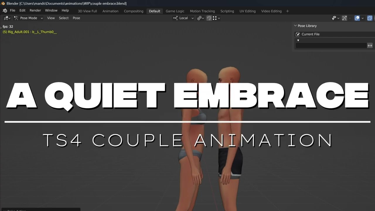 The Sims 4 | A Quiet Embrace ✦ Couple Animation