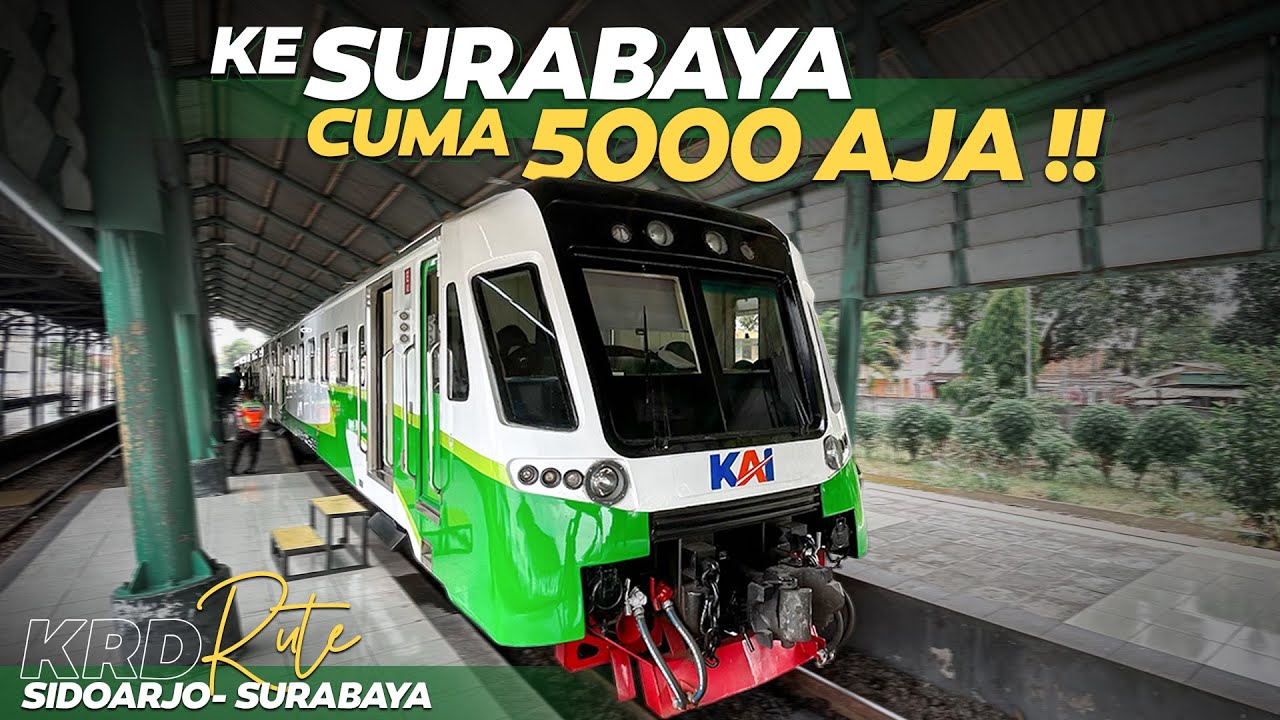 SIDOARJO - SURABAYA NAIK KERETA !?? GIMANA RASANYA YAA ... || KA. KRD #kai
