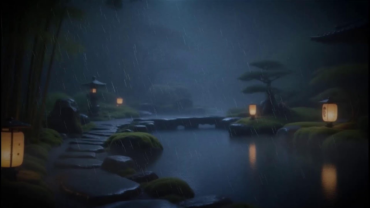 Calm and Relaxing Japanese Music for Sleep or Meditation with Cicada and Soft Rain Sounds Vol. 10